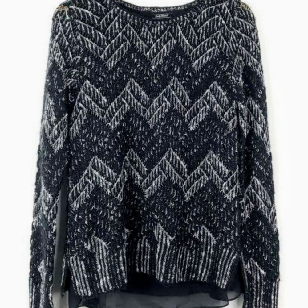 Lucky Brand Chevron Shine Sweater size XS. - Picture 5 of 8